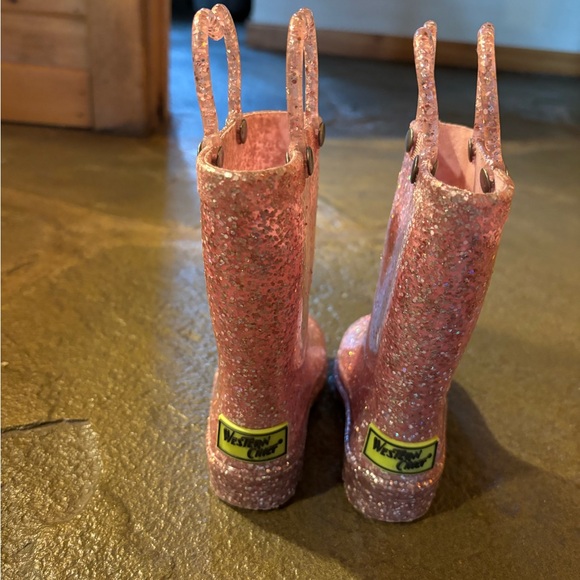 Western chief toddler Abby glitter rain boots - Picture 3 of 4